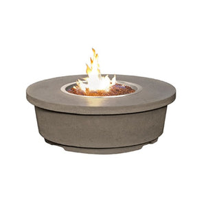 American Fyre Designs Natural Gas Contempo Round Firetable in Smoke