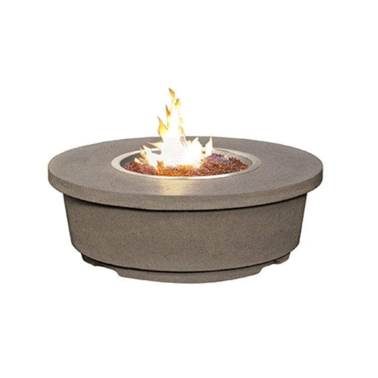 American Fyre Designs Natural Gas Contempo Round Firetable in Smoke