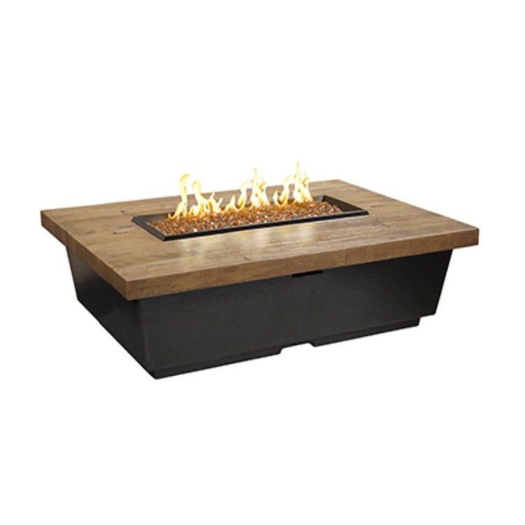American Fyre Designs Proapne Contempo Rectangle Reclaimed Wood in French Barrel Oak