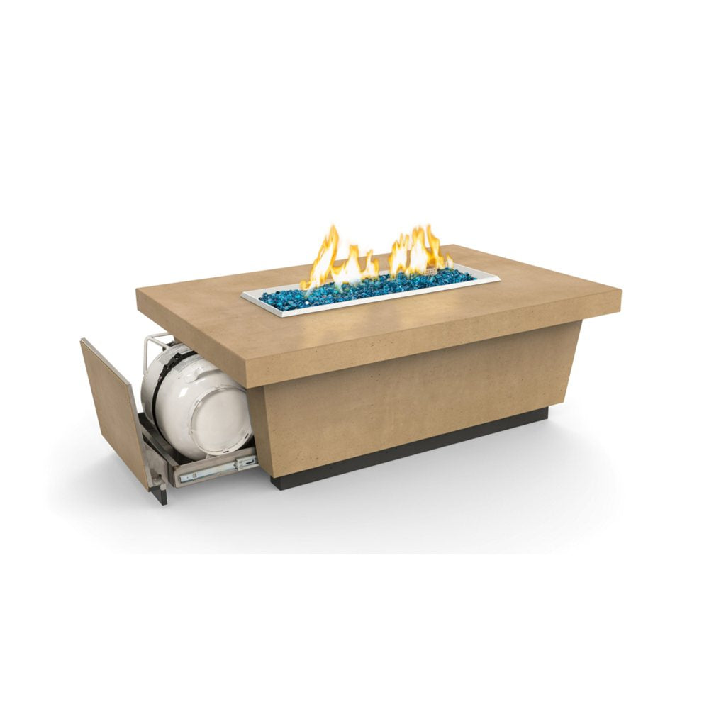 American Fyre Designs Propane Contempo LP Select Firetable in Cafe Blanco