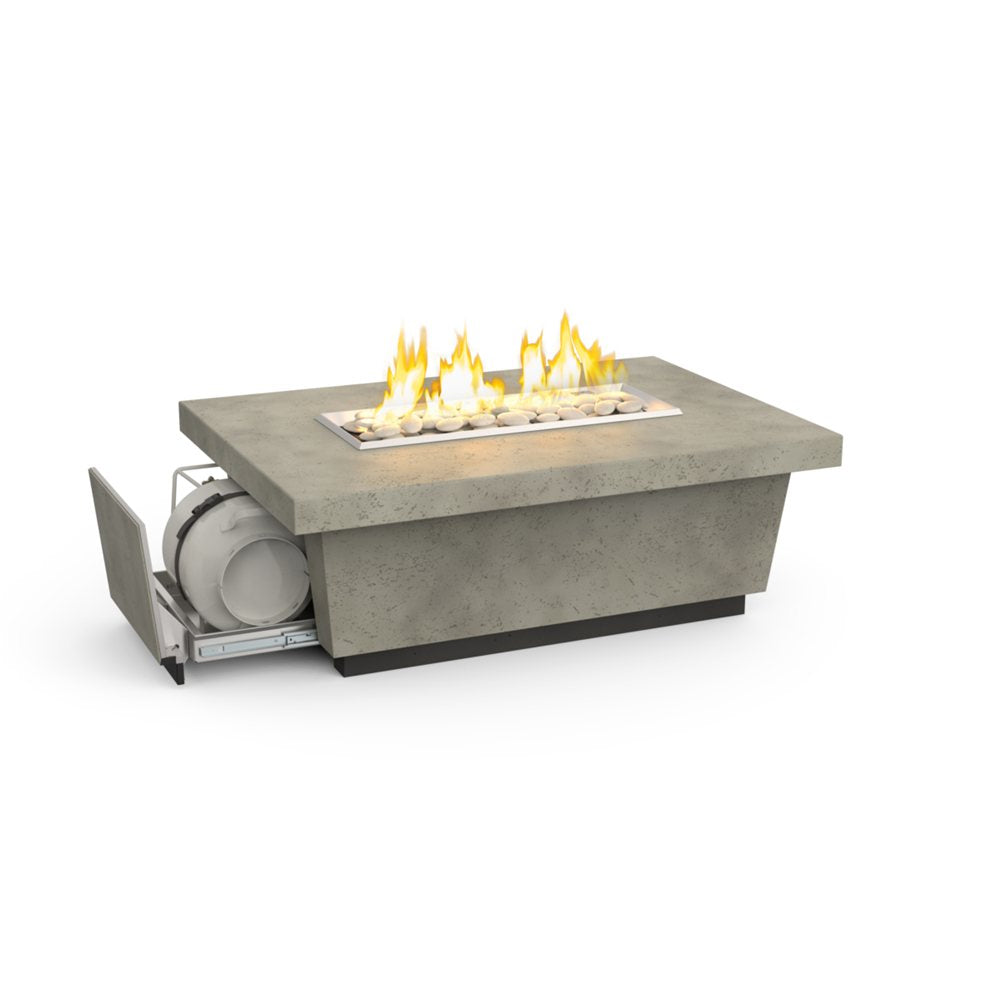 American Fyre Designs Propane Contempo LP Select Firetable in Light Basalt