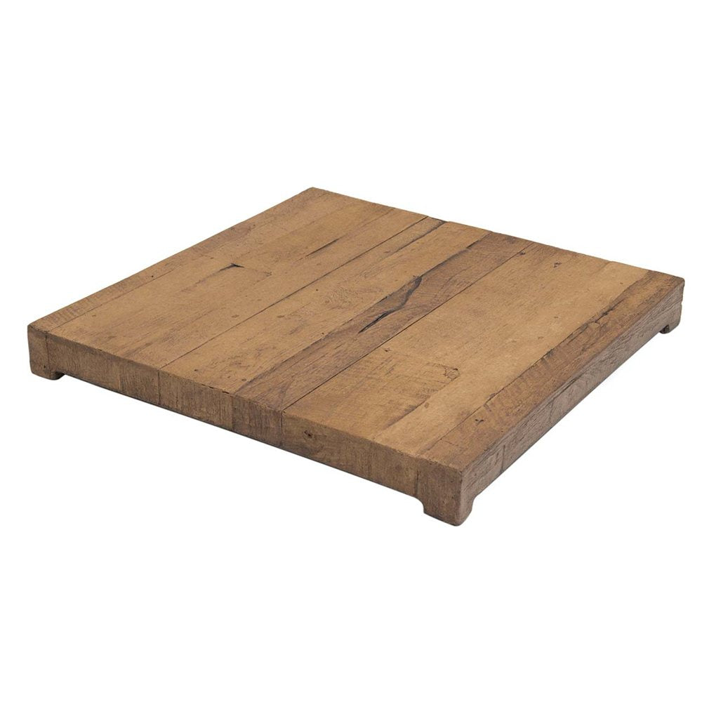 American Fyre Designs Square GFRC Cover for Fire Tables in Silver Pine 8120-SP