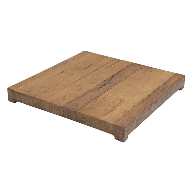 American Fyre Designs Square GFRC Cover for Fire Tables in Silver Pine 8120-SP
