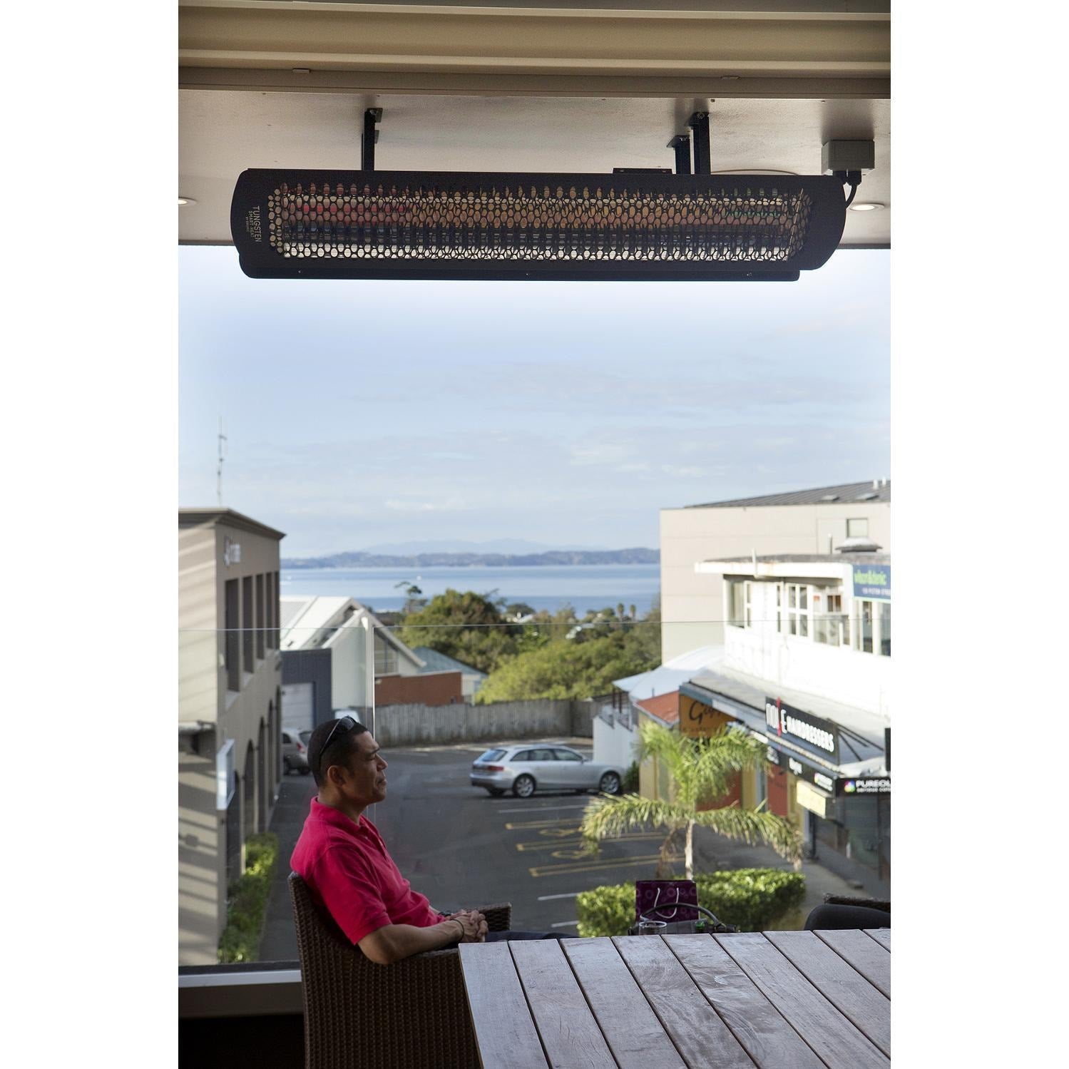 Bromic Heating Tungsten Smart-Heat 44-Inch 2000W Single Element 277V Electric Infrared Patio Heater - Black
