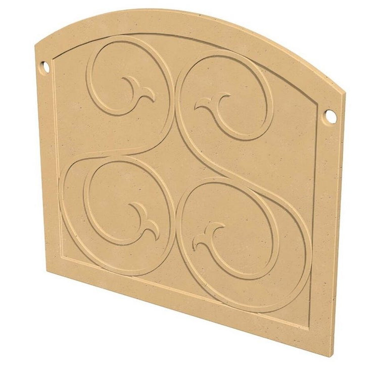 American Fyre Designs Arched GFRC Protector Plate in Black Lava