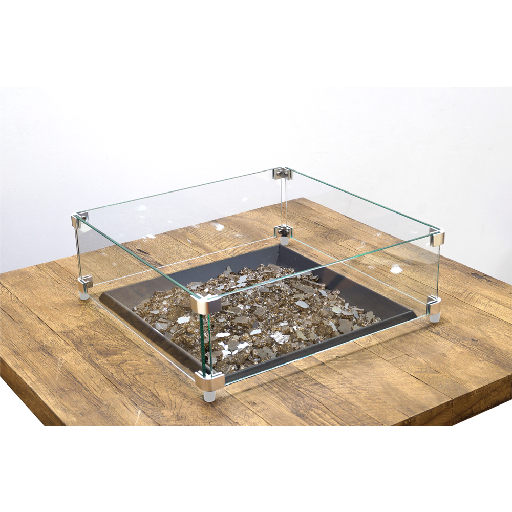 American Fyre Designs Square Tempered Glass Wind Guard view 2