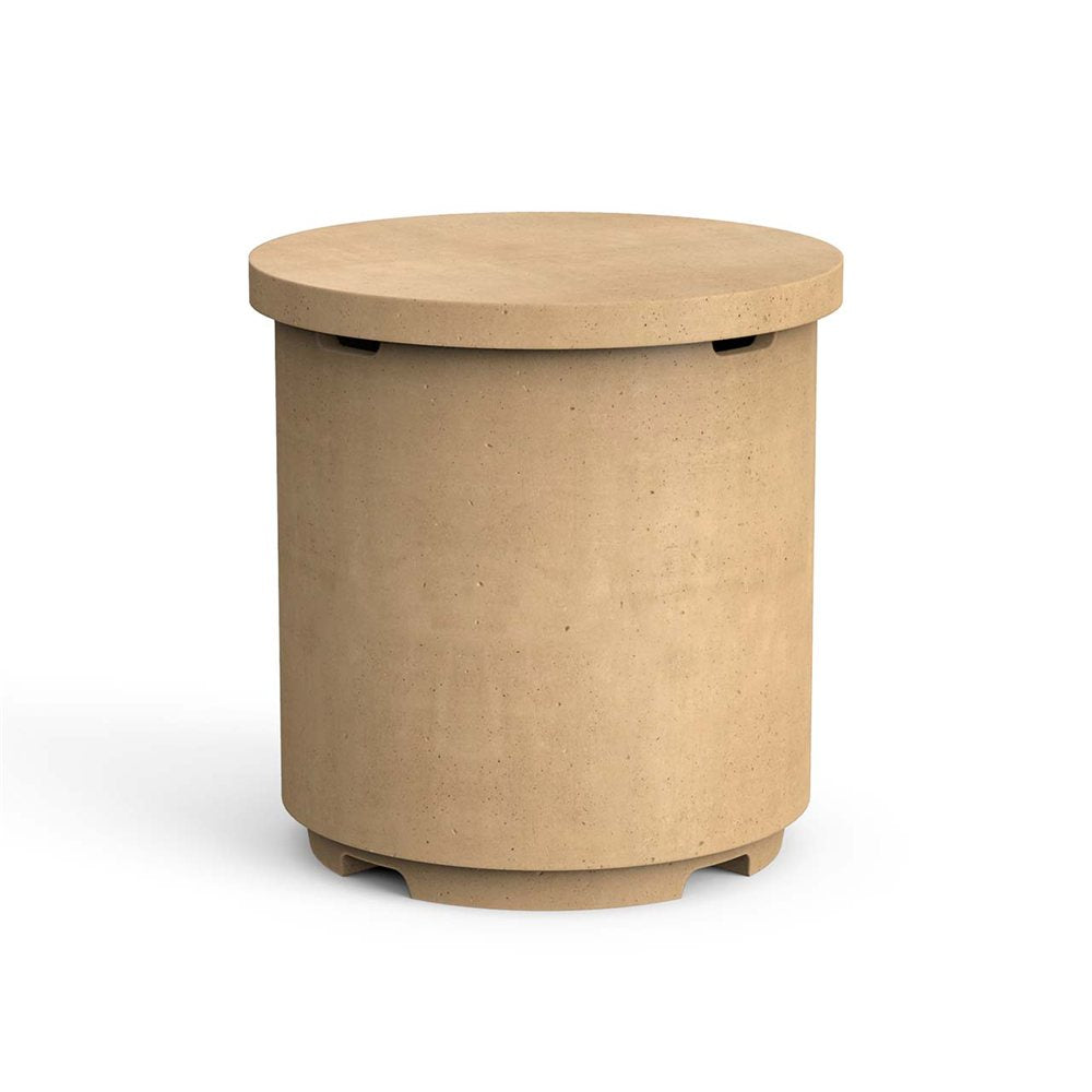 American Fyre Designs Contempo Tank/End Table in Black Lava