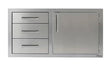 Alfresco 42-Inch Combo Door & Drawers-AXE-DDC-R-42SC