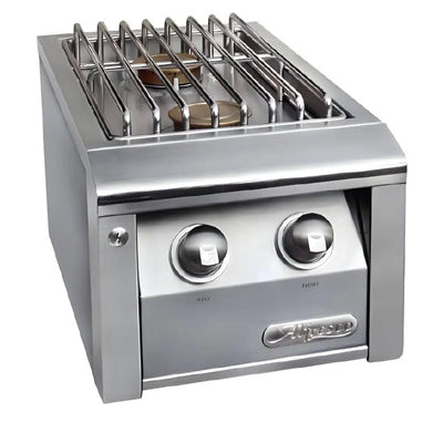 Alfresco Built-In Propane Gas Double Side Burner - AXESB-2-NG