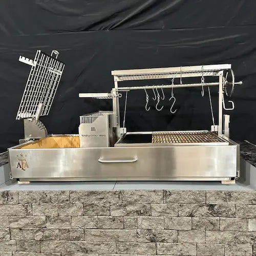 Tagwood Fully Assembled BBQ Argentine Santa Maria Wood Fire & Charcoal Grill - BBQ28SSF