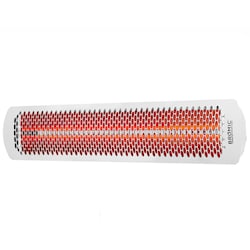 Bromic Heating Tungsten Smart-Heat 56-Inch 6000W Dual Element 240V Electric Infrared Patio Heater - White - BH0420013