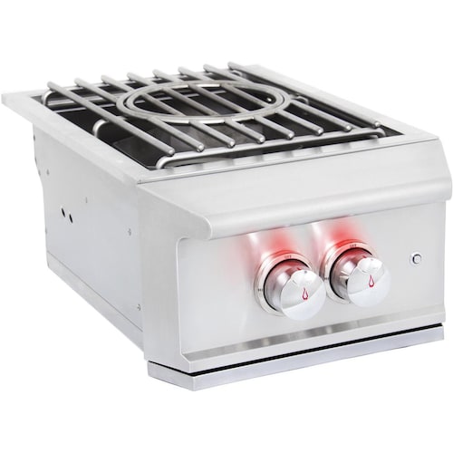 Napoleon Built-In Natural Gas SIZZLE ZONE Infrared Double Side Burner With Roll-Top Lid - BISZ300NSS-1