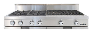CGRT484BBL Capital 48" Rangetop with 4 Open Burners and 24" Grill - Liquid Propane - Stainless Steel