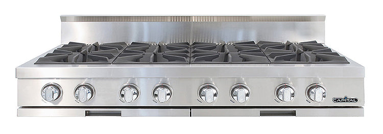 CGRT488N Capital 48" Gas Rangetop with 8 Open Burners - Natural Gas - Stainless Steel