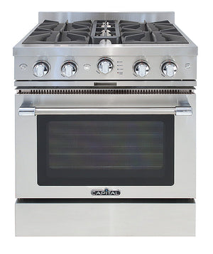 CGSR304N Capital Grand Chef 30" Gas Range with 4 Open Burners - Natural Gas - Stainless Steel