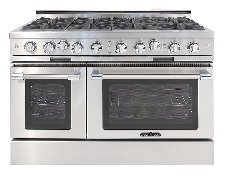 CGSR488L Capital Grand Chef 48" Gas Range with 8 Open Burners - Liquid Propane - Stainless Steel