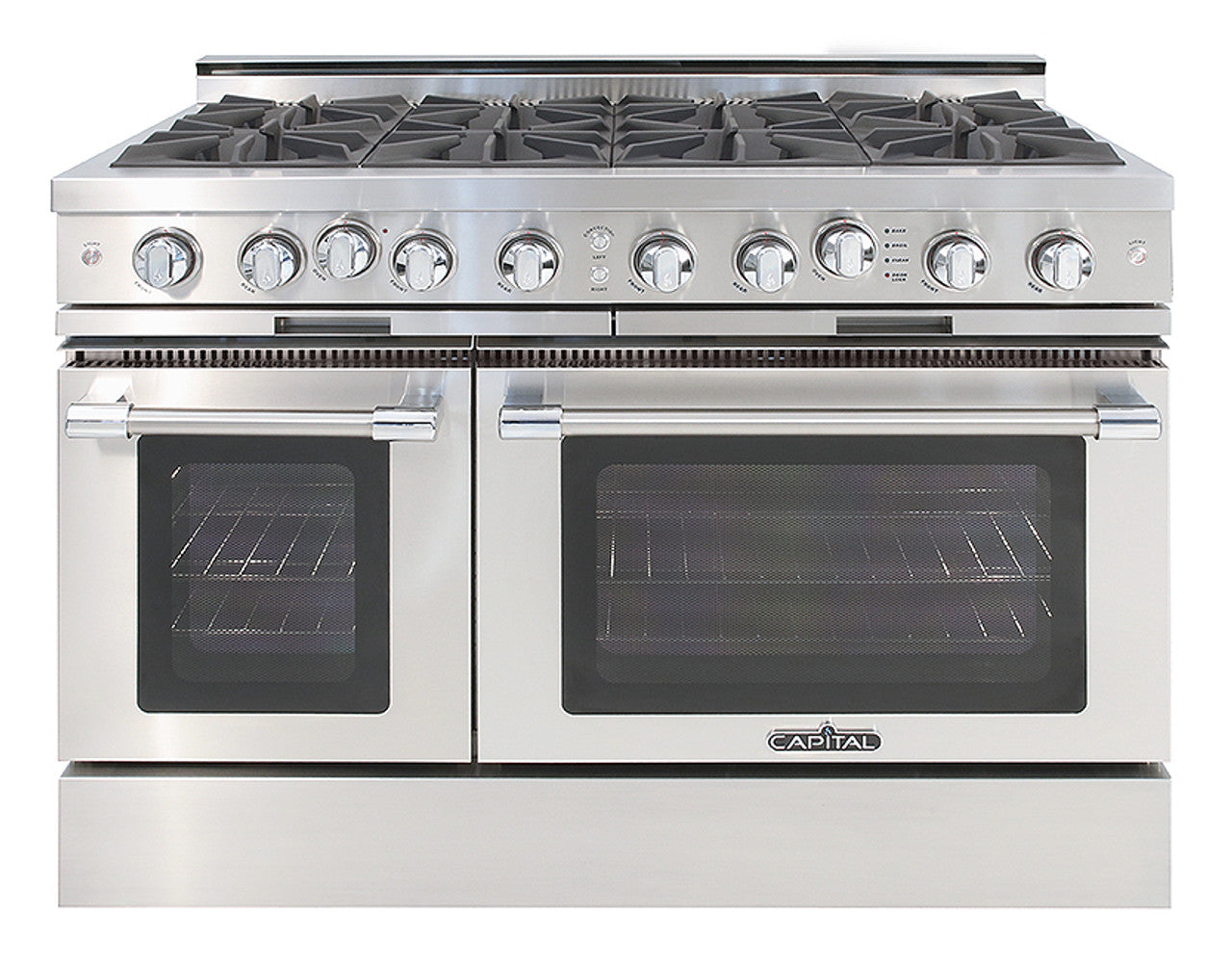 CGSR488N Capital Grand Chef 48" Gas Range with 8 Open Burners - Natural Gas - Stainless Steel