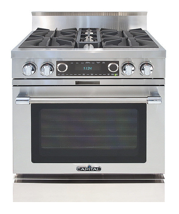COB304N Capital 30" Grand Chef Dual Fuel Range with 4 Open Burners - Natural Gas - Stainless Steel