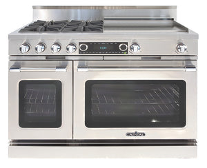 CSB484GGN Capital 48" Grand Chef Dual Fuel Range with 4 Sealed Burners + 24" Griddle - Natural Gas - Stainless Steel