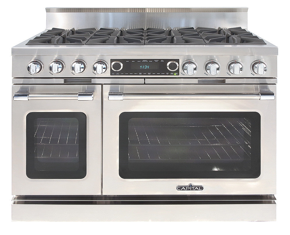COB488L Capital 48" Grand Chef Dual Fuel Range with 8 Open Burners - Liquid Propane - Stainless Steel