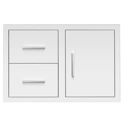 Summerset 33 Inch 2-Drawer & Access Door Combo Masonry Frame Return - DC2-33M