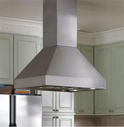 Vent-A-Hood 550 CFM 36" Euro-Style Island Range Hood with LED Lights and Sensasource Featuring Dual Blowers from the Euroline Pro Collection - EPIH18-236 SS