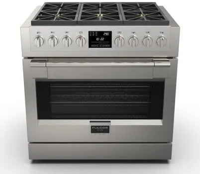 Fulgor Milano Sofia Series 36" Dual Fuel Sofia Range with 6 Burners and 5.7 cu. ft. True European Convection Oven - F6PDF366S1