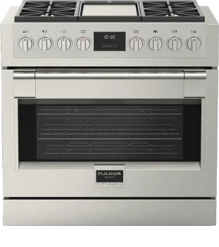 Fulgor Milano Sofia 600 Series 36 Inch Freestanding Professional Gas Range with 4 Sealed Burners F6PGR364GS2