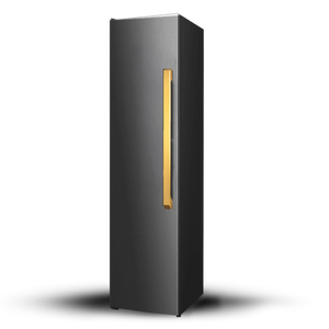 Induction Hardware 18" Built-In Freezer Column, ORION Edition Black Stainless with Gold