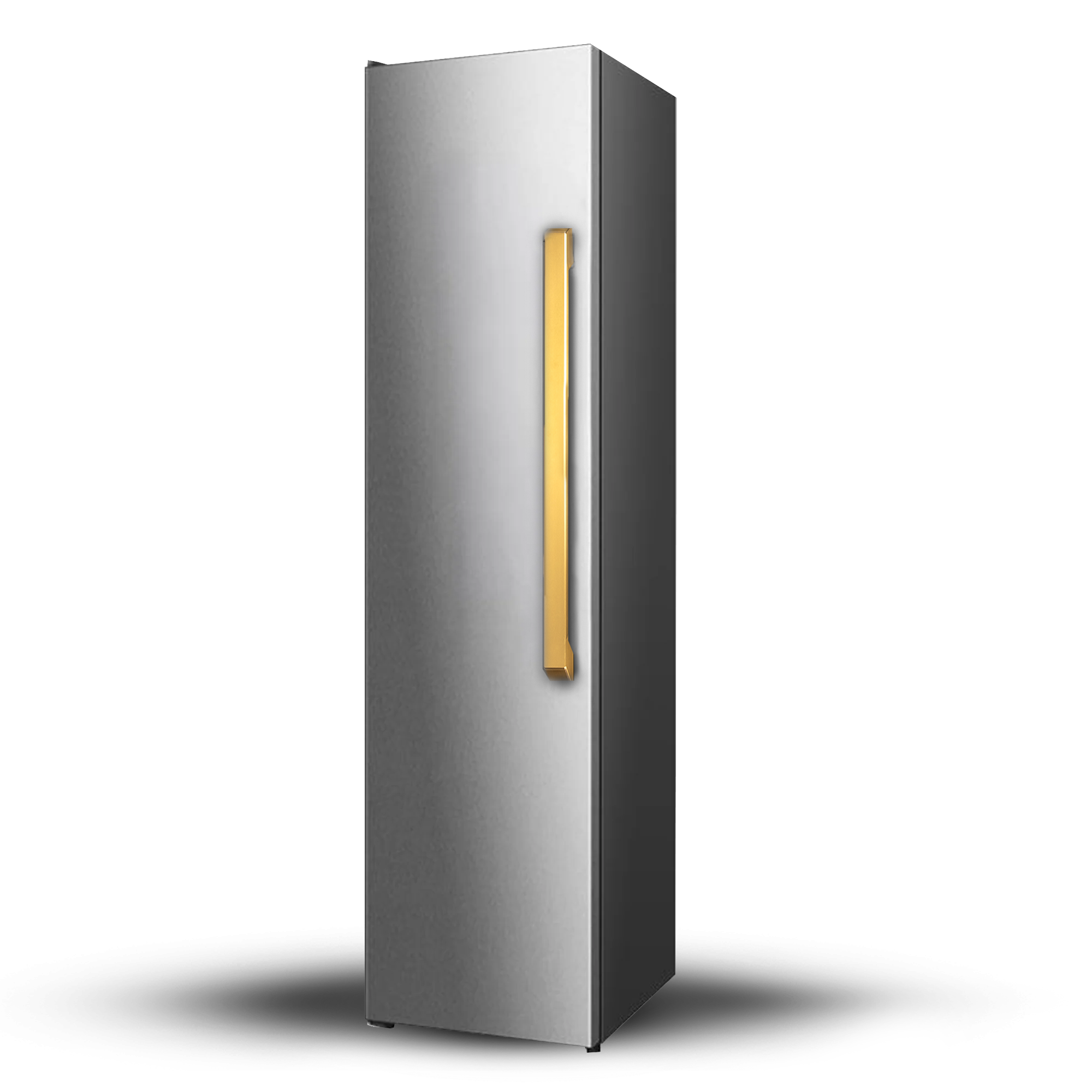 Induction Hardware 18" Built-In Freezer Column, VEGA Edition Stainless Steel with Gold