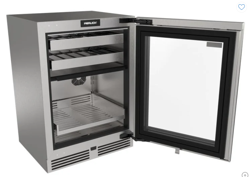 Perlick G5 Luxe 24" Premium Glass Door Dual Zone Wine Reserve / Refrigerator