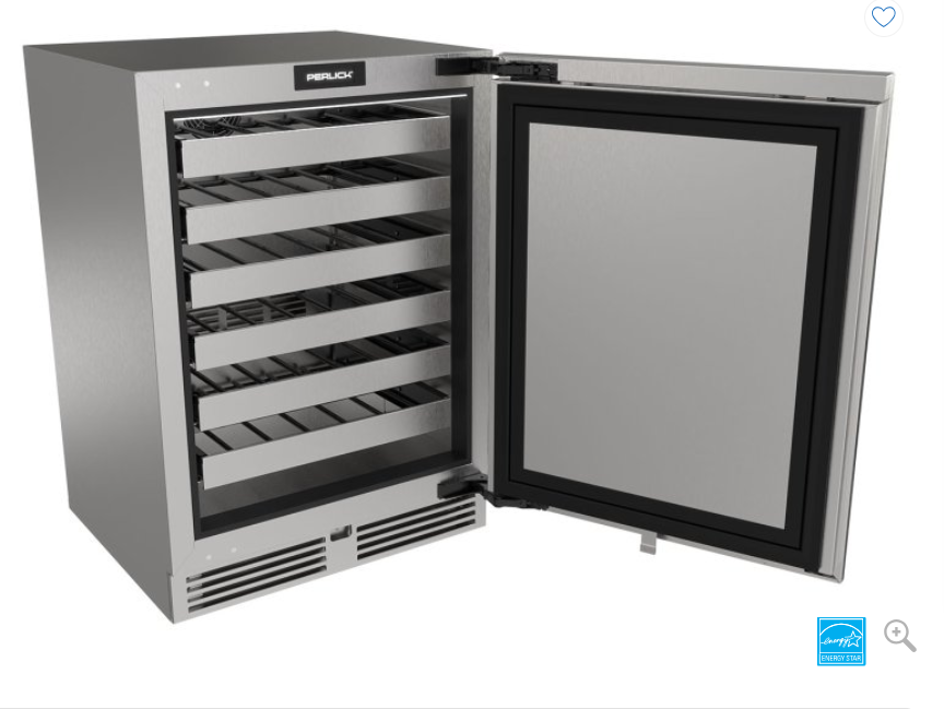 Perlick G5 Luxe 24" Premium Solid Door Wine Reserve