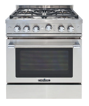 GSCR305N Capital 30" Grand Chef Gas Range 4 Sealed Burners and Wok burner- Natural Gas - Stainless Steel
