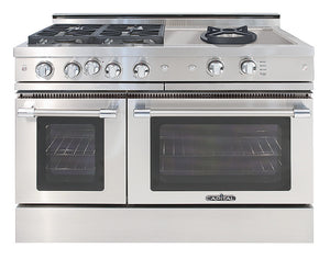 GSCR484WN Capital 48" Grand Chef Gas Range 4 Sealed Burners and 24" Wok - Natural Gas - Stainless Steel