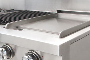 CGSR362G2L Capital Grand Chef 36" Gas Range with 4 Open Burners and 12" Griddle - Liquid Propane - Stainless Steel