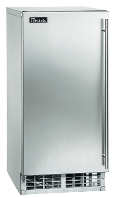 Perlick 15" ADA Compliant Series Clear Ice Maker - Solid Stainless Door - Left Hinge - HA15CI-1L