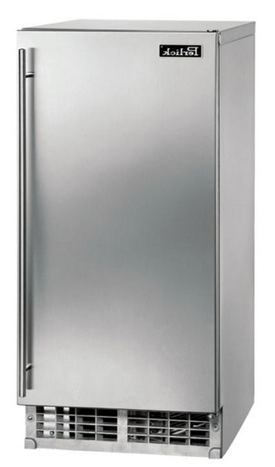 Perlick 15" Cubelet Ice Maker, 80 lbs Daily Production, Left Hinge, ADA-Compliant with 22 lbs Storage – Stainless Steel (Model HA15CU-1L)