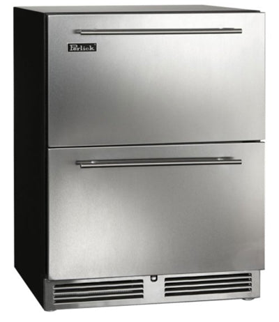 Perlick 24" ADA Compliant Series Indoor Freezer with Stainless Steel Drawers - HA24FB-4-5