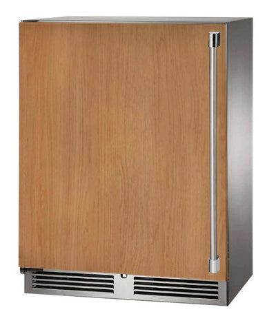 Perlick 24 Inch Compact Refrigerator with 3.1 Cu. Ft. Capacity, Full-Extension Wire Shelves, LED Lighting, Door Alarm, Eco-Friendly Refrigerant, ADA Compliant, and Energy Star Certified: Panel Ready Door, Left Hinge - HH24RS-4-2L