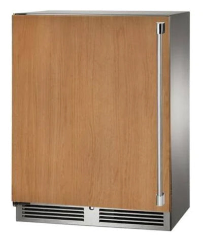 Perlick 24" Wide Signature Series 20 Bottle Single Zone Panel Overlay Left Hinge Wine Refrigerator - HH24WS-4-2L