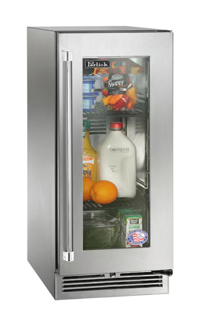 Perlick Signature Series 2.8 Cu. Ft. Stainless Steel Frame Beverage Center - HP15BS-4-3R