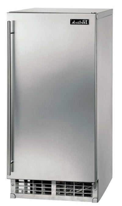 Perlick 15" Cubelet Ice Maker, 80 lbs Daily Production, Left Hinge with Nugget Ice – Stainless Steel (Model HP15CU-1L)