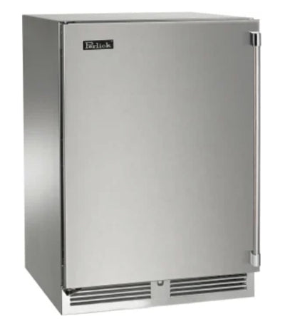 Perlick 24" Outdoor Signature Series Beverage Center - Solid Stainless Door - Left Hinge - HP24BO-4-1L