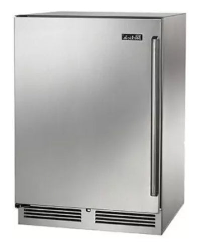 Perlick 24" Outdoor Signature Series Refrigerator - Solid Stainless Door - Left Hinge - HP24RO-4-1L