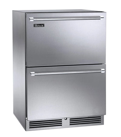 Perlick 24" Outdoor Signature Series Refrigerator - Stainless Drawers - HP24RO-4-5