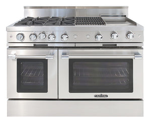 MCOR484BGN Capital 48" Classic Chef Gas Range with 4 Open Burners with Grill and Griddle - Natural Gas - Stainless Steel