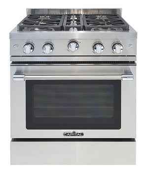 MCR304L Capital Classic Chef 30" Gas Range with 4 Sealed Burners - Liquid Propane - Stainless Steel