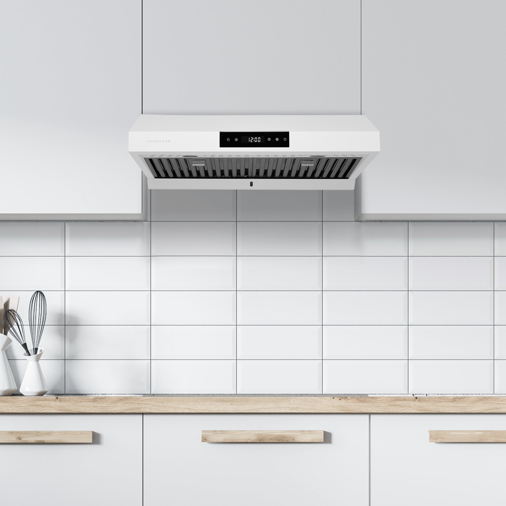 30 Inch Chef Series Under Cabinet Range Hood with 3-Way Venting, Changeable LED in WHITE