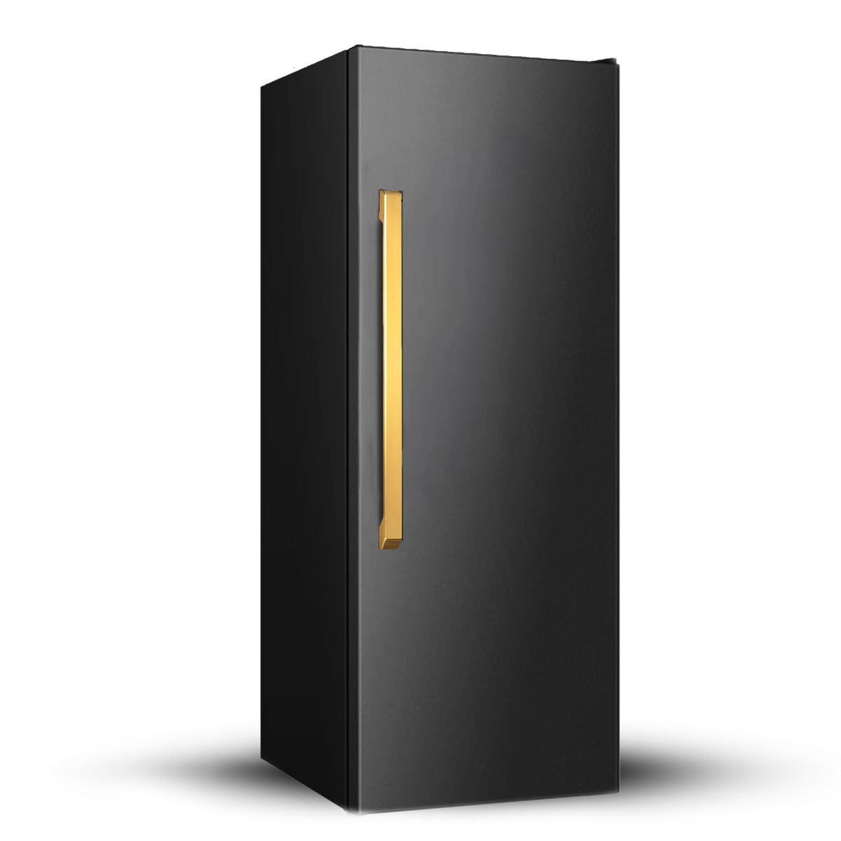 Induction Hardware 30" Built-In Freezer Column, ORION Edition Black Stainless with Gold