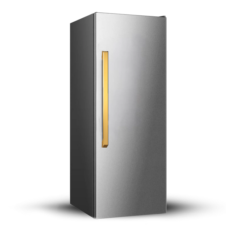 Induction Hardware 30" Built-In Freezer Column, VEGA Edition Stainless Steel with Gold